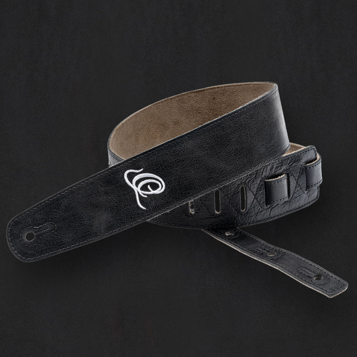 ORTEGA Suede-Leather Guitar-Strap - Ash