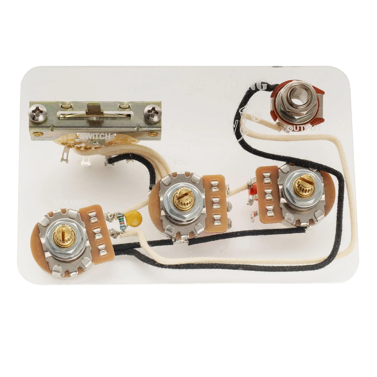 Musiclily Pro Electric Guitar Auto-Split Pre-wired Wiring Harness Upgrade for American Style ST HSS