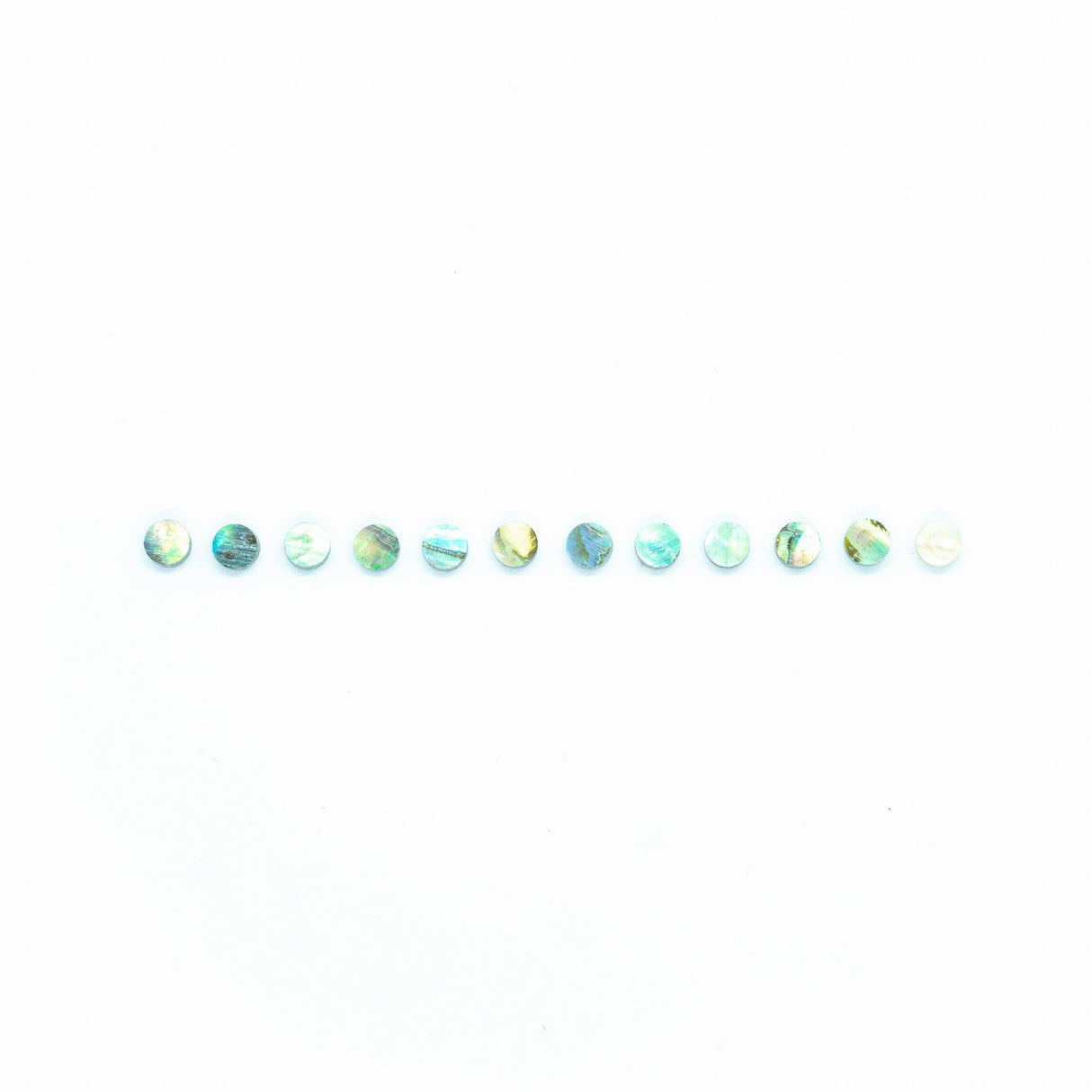 Abalone Dot Fretboard Inlays x12 (Various Sizes) - Parts - WM Guitars