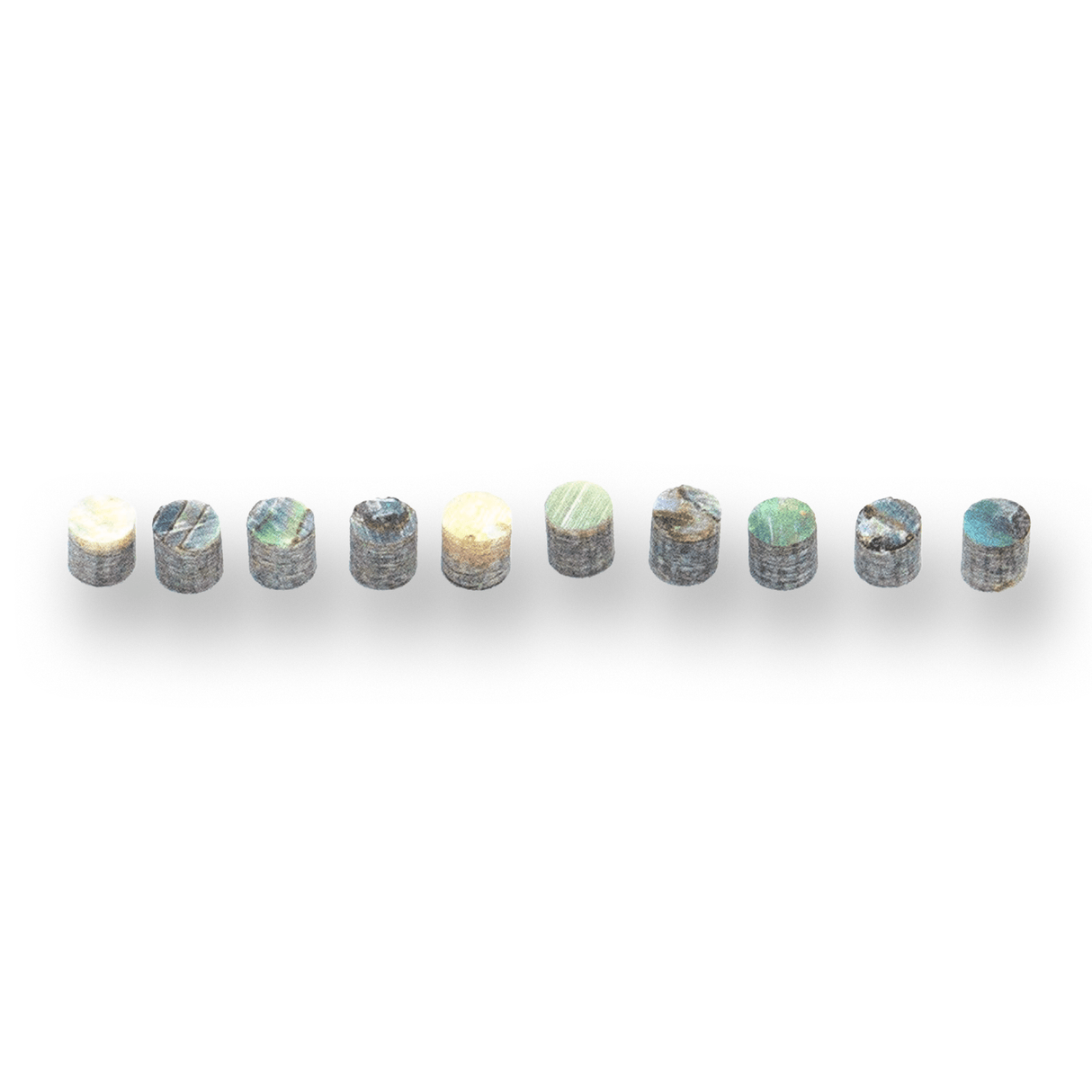 Abalone Side Dot Inlay Markers x10 - Parts - WM Guitars