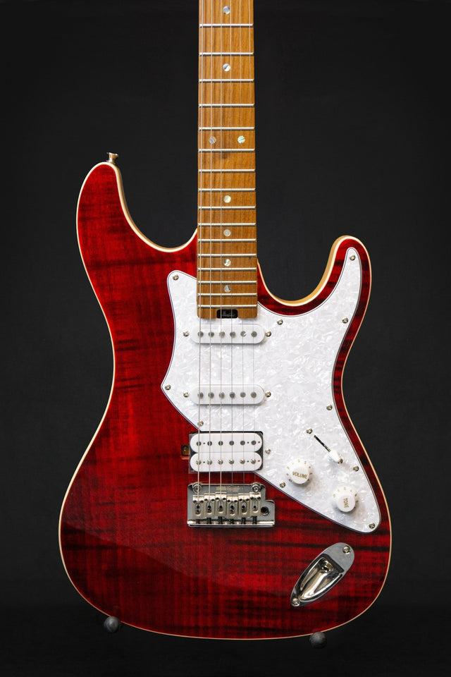 Aria Pro II 714 MkII Nashville Ruby Red Electric Guitar - Electric Guitars - Aria