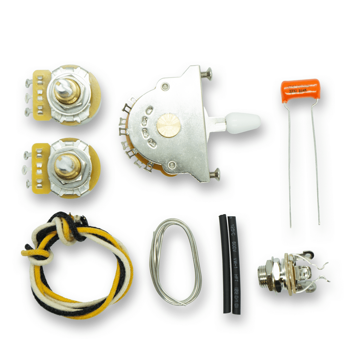 Deluxe Dual Humbucker H - H Wiring Kit (Puretone, CTS, Sprague, Oak Grigsby) - Parts - WM Guitars