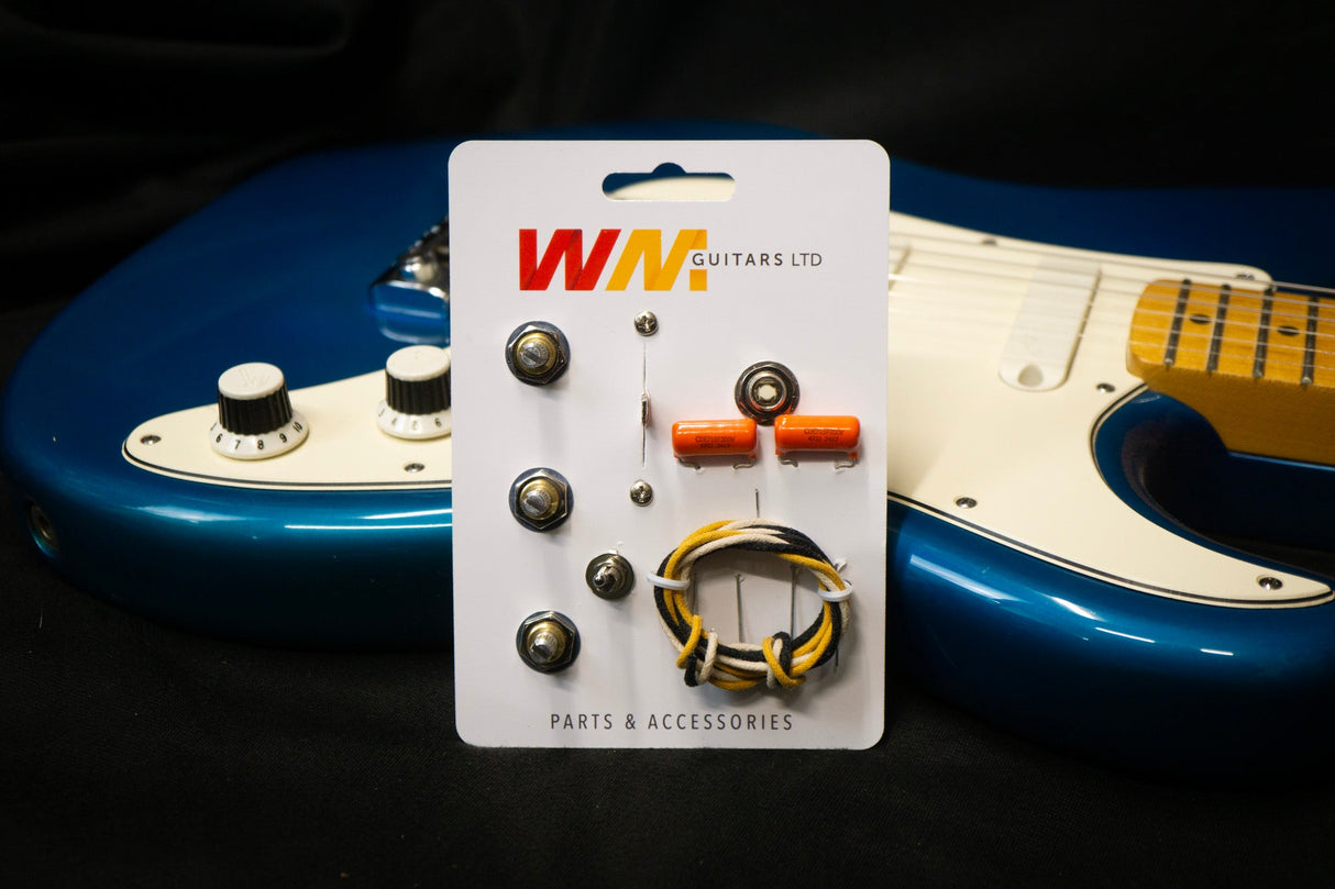 Deluxe Stratocaster Gilmour Mod Wiring Upgrade Kit (CTS, Sprague, Oak Grigsby, Puretone) - Parts - WM Guitars
