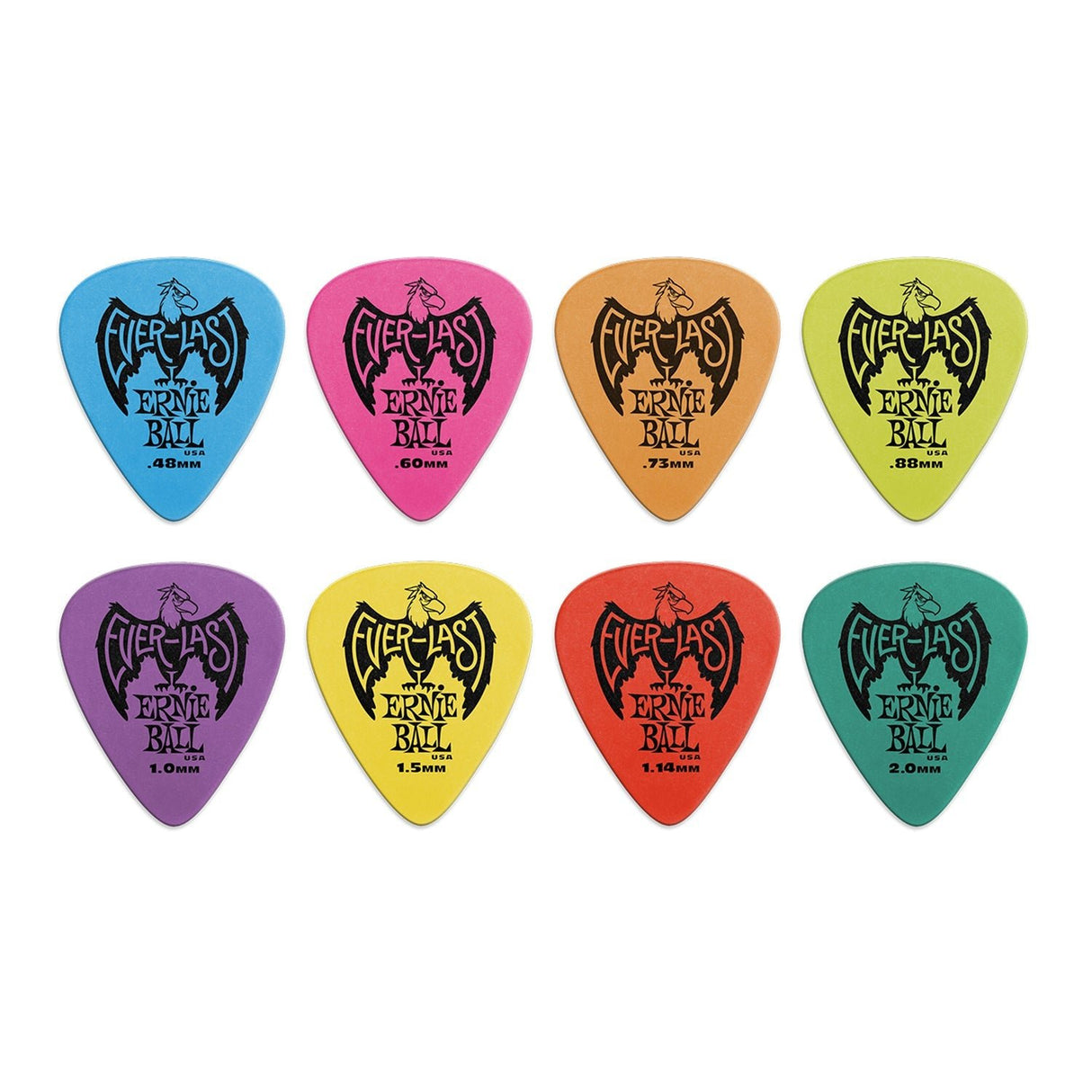 Ernie Ball Everlast Guitar Picks (12 Pack) - Picks - Ernie Ball