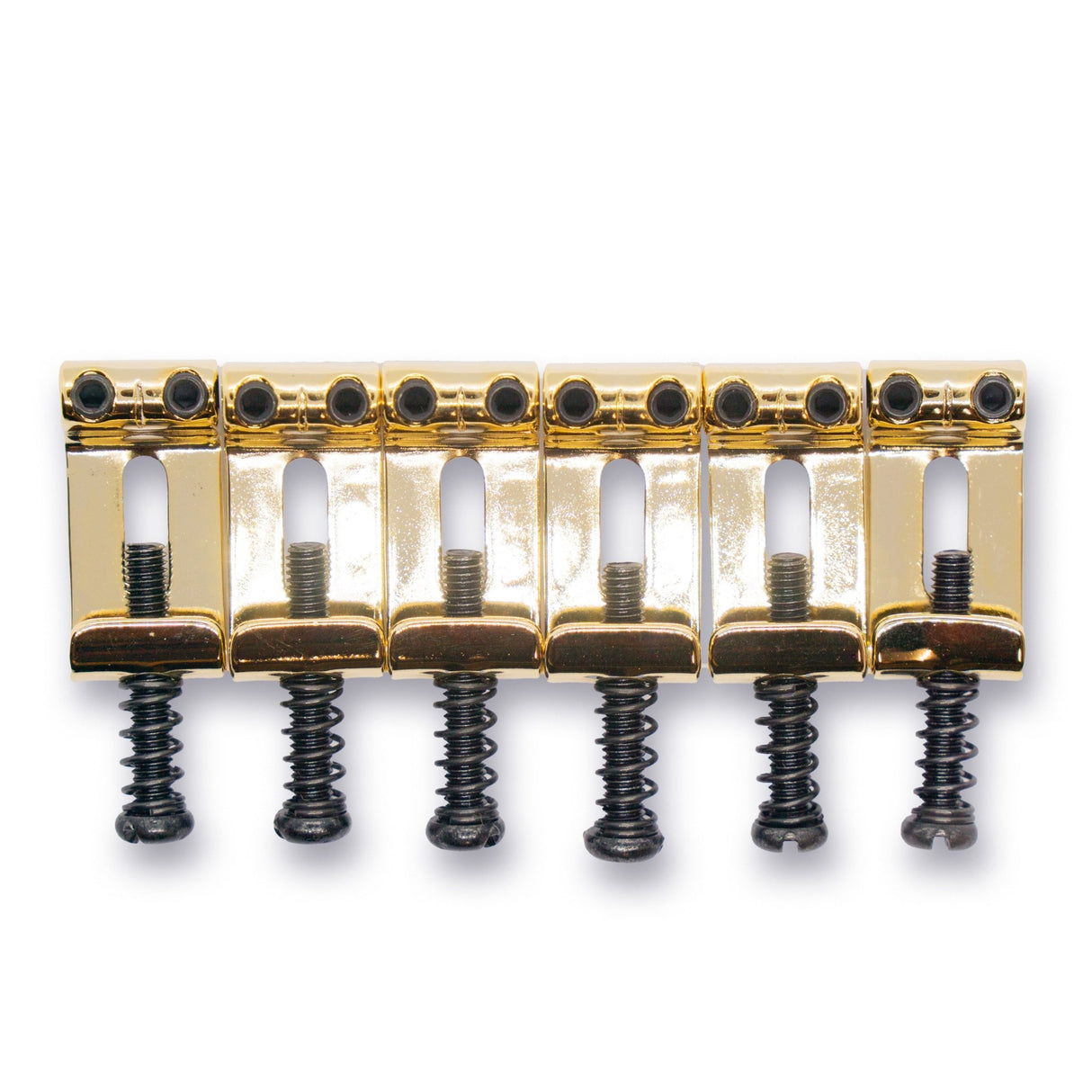 Folded Stainless Steel Saddles (Various Finishes & String Spacings) - Parts - WM Guitars