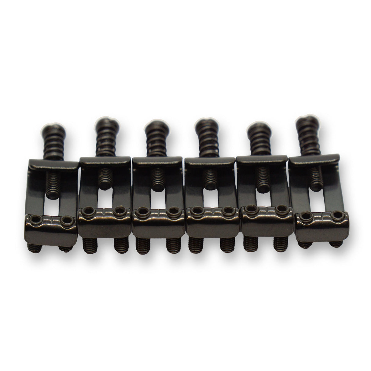 Folded Stainless Steel Saddles (Various Finishes & String Spacings) - Parts - WM Guitars