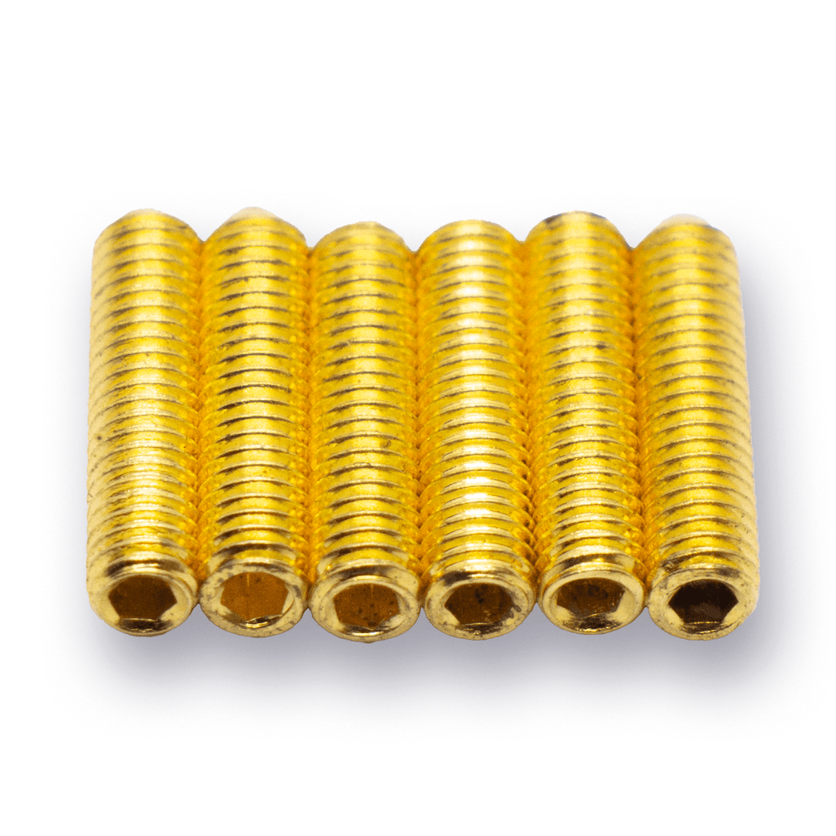 Grub Screws (Gold) x 6 - Parts - WM Guitars