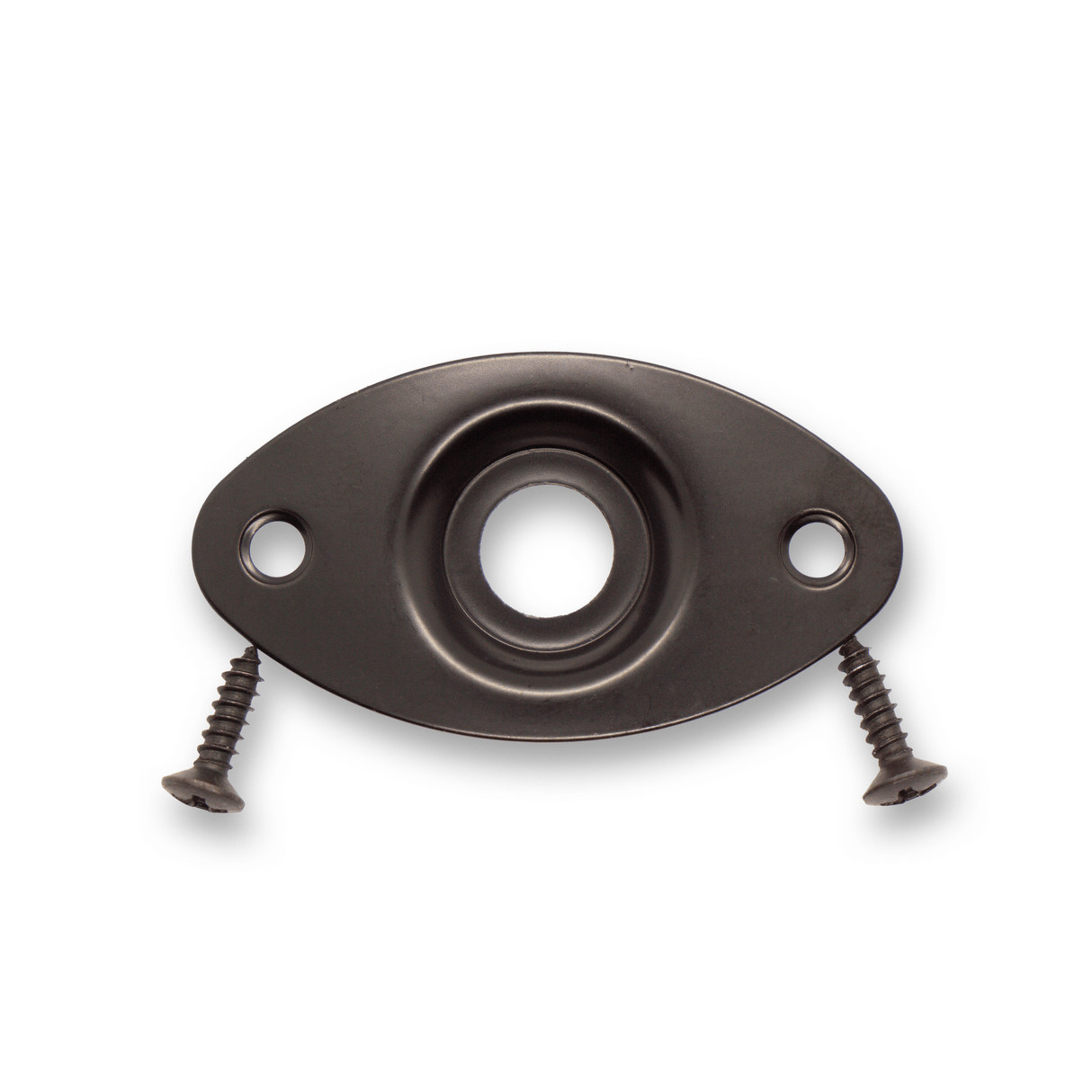 Jack Plate Oval 2 Hole (Various Finishes) - Parts - WM Guitars