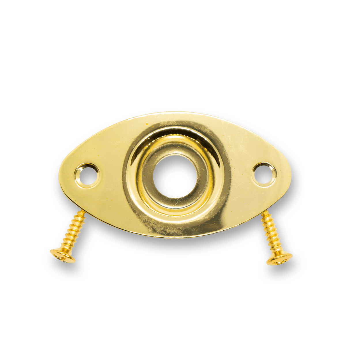 Jack Plate Oval 2 Hole (Various Finishes) - Parts - WM Guitars