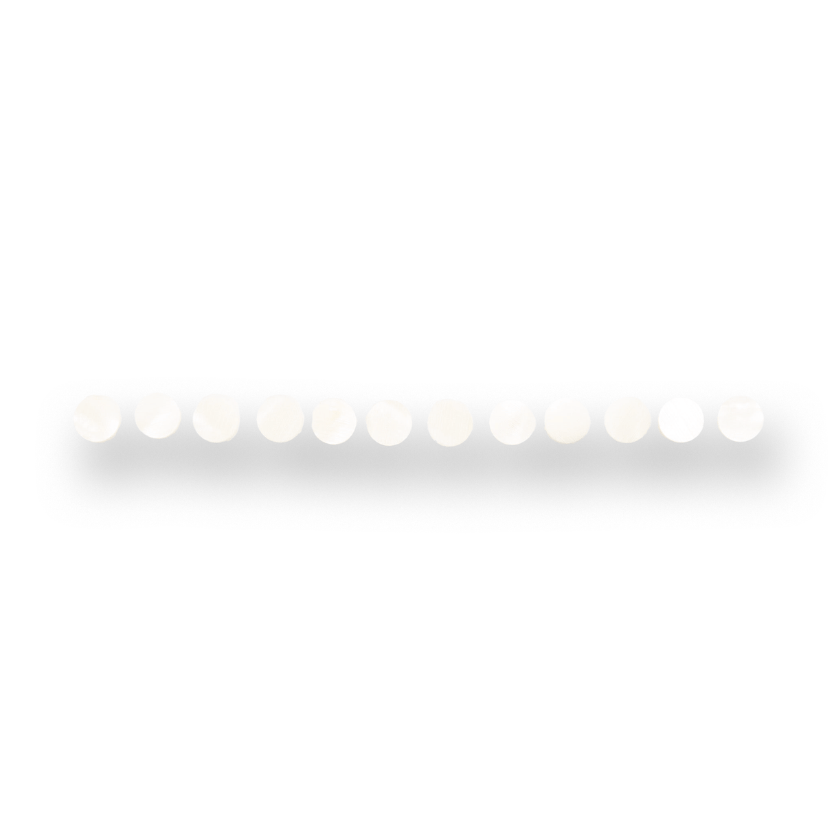 Mother of Pearl Dot Markers x12 (Various Sizes) - Parts - WM Guitars
