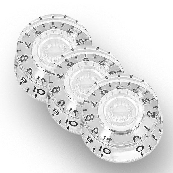 Potentiometer Speed Knobs (Transparent White)