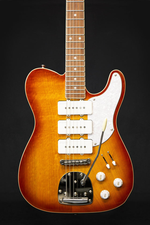 Vintage REVO Series 'Trio' Electric Guitar Honeyburst - Electric Guitars - Vintage