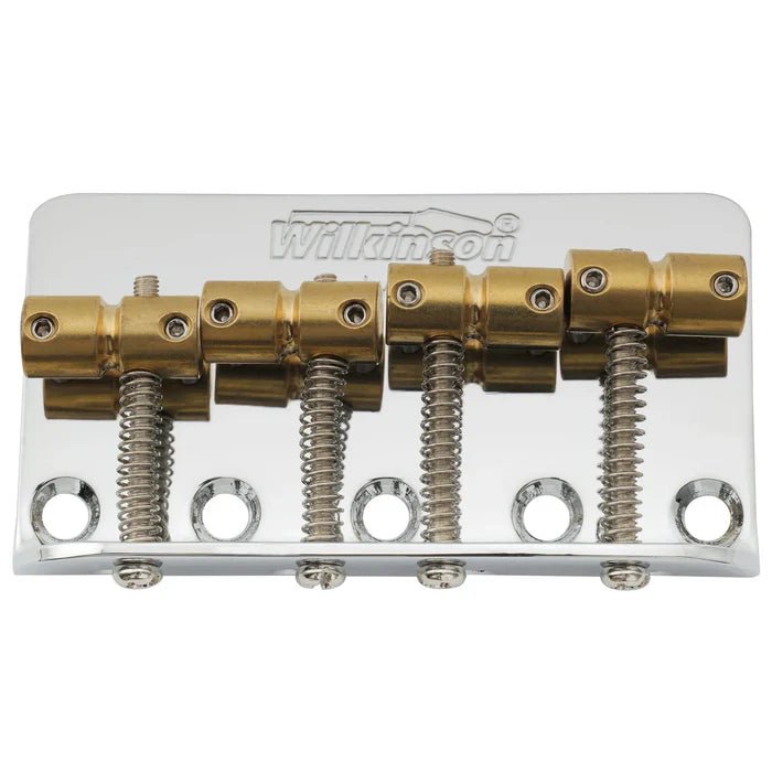 Wilkinson WBBC Bass Bridge Brass Saddles for 4 - String Precision/Jazz Bass - Parts - Wilkinson