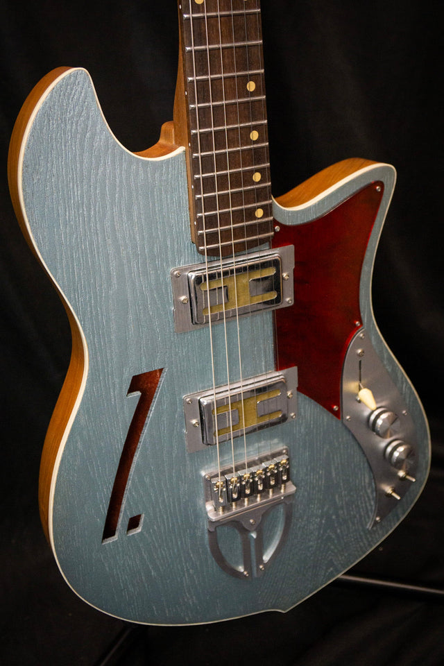 Zona Isca Custom Ice Blue Handmade Electric Guitar - Electric Guitars - Zona