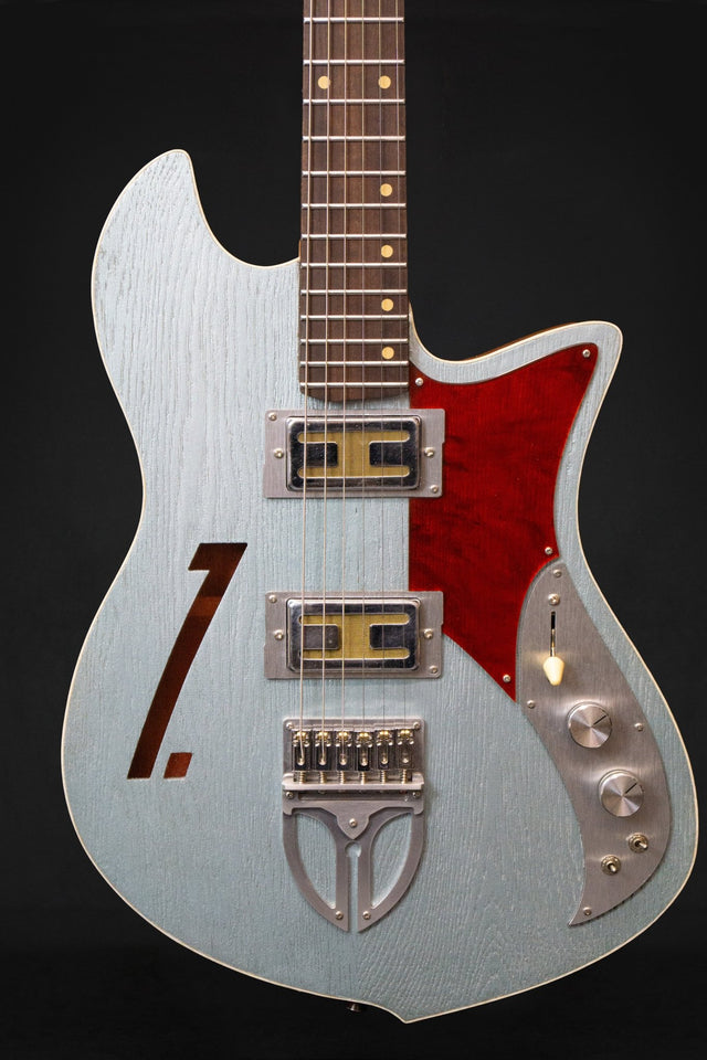 Zona Isca Custom Ice Blue Handmade Electric Guitar - Electric Guitars - Zona