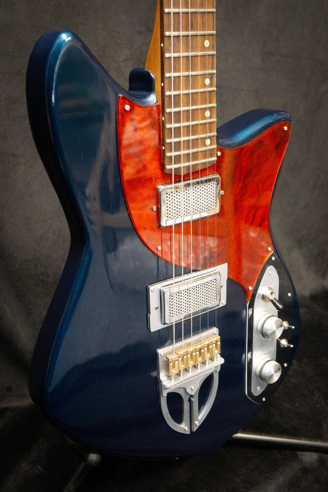 Zona Sulis Custom Petrol Blue Metallic Handmade Electric Guitar - Electric Guitars - Zona