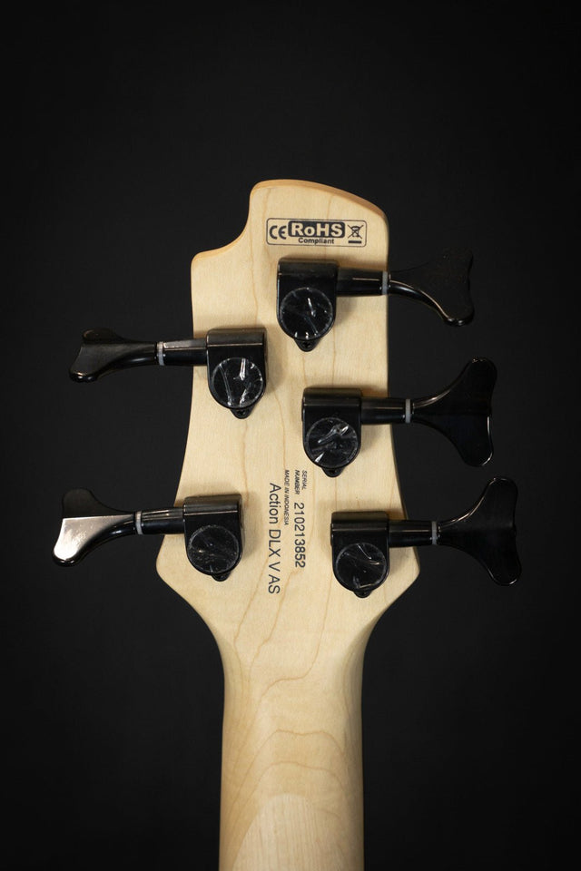 Cort DLX V AS Bass, Open Pore Natural - Bass Guitars - Cort