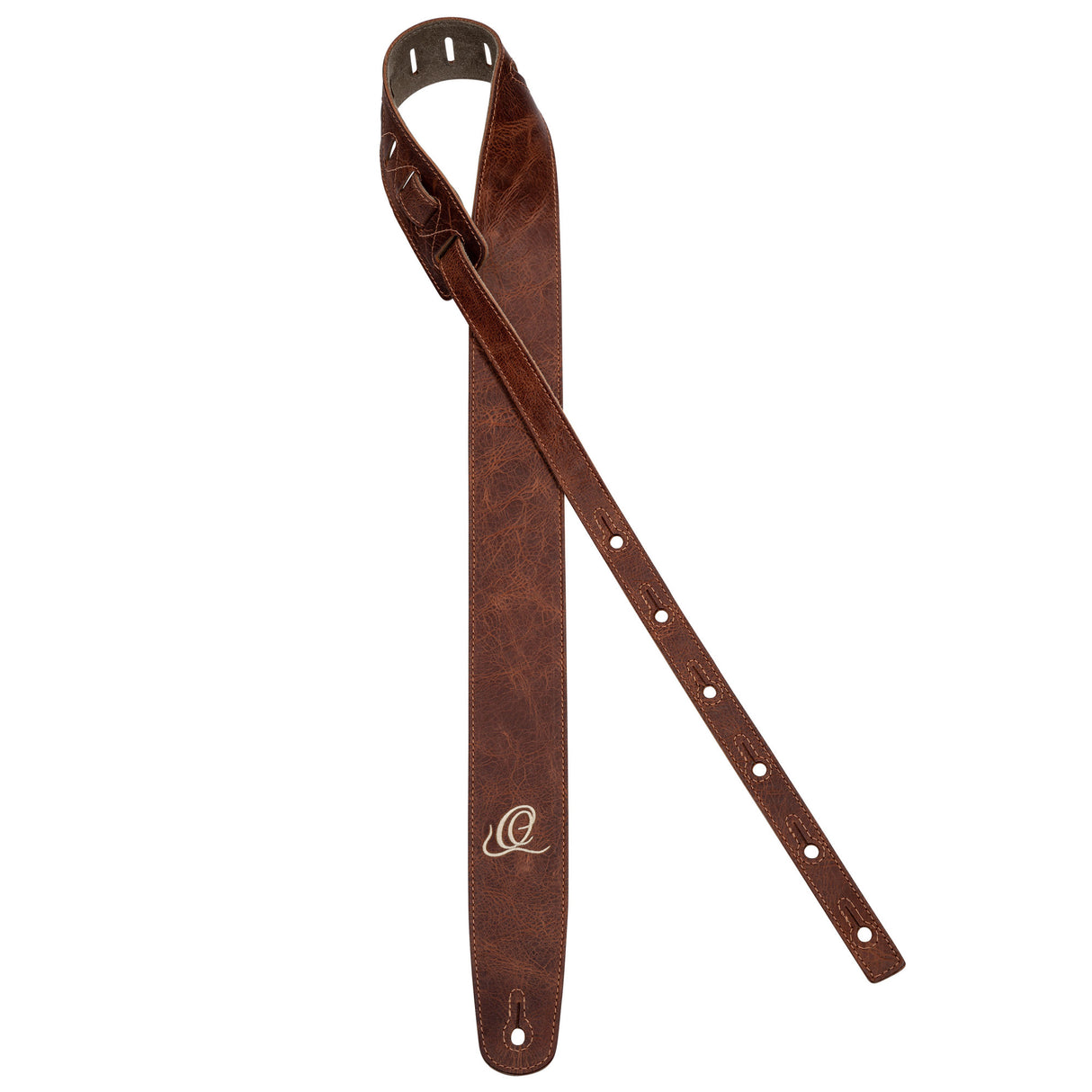 ORTEGA Suede-Leather Guitar-Strap - Caramel