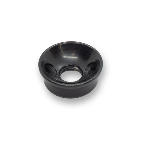 2 Hole Telecaster Jack Cup & Screws Set (Black) - Parts - WM Guitars