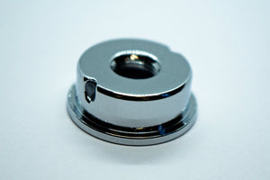 2 Hole Telecaster Jack Cup & Screws Set (Chrome) - Parts - WM Guitars