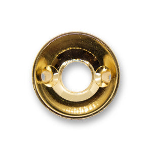 2 Hole Telecaster Jack Cup & Screws Set (Gold) - Parts - WM Guitars