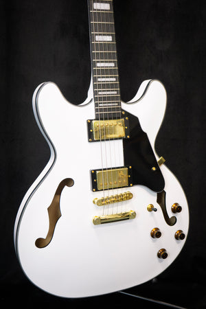 Gould Union White GE50WHT Semi-Hollow Guitar