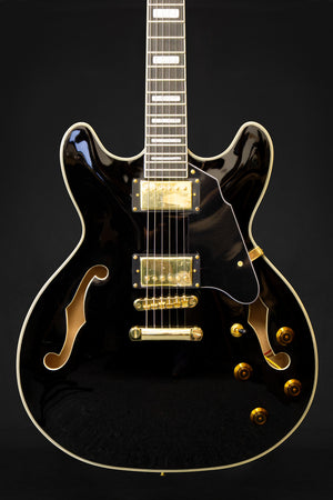 Gould Union Black GE50BK Semi-Hollow Guitar