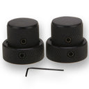 Dual Concentric Stacked Control Knobs x2 (Various Colours)