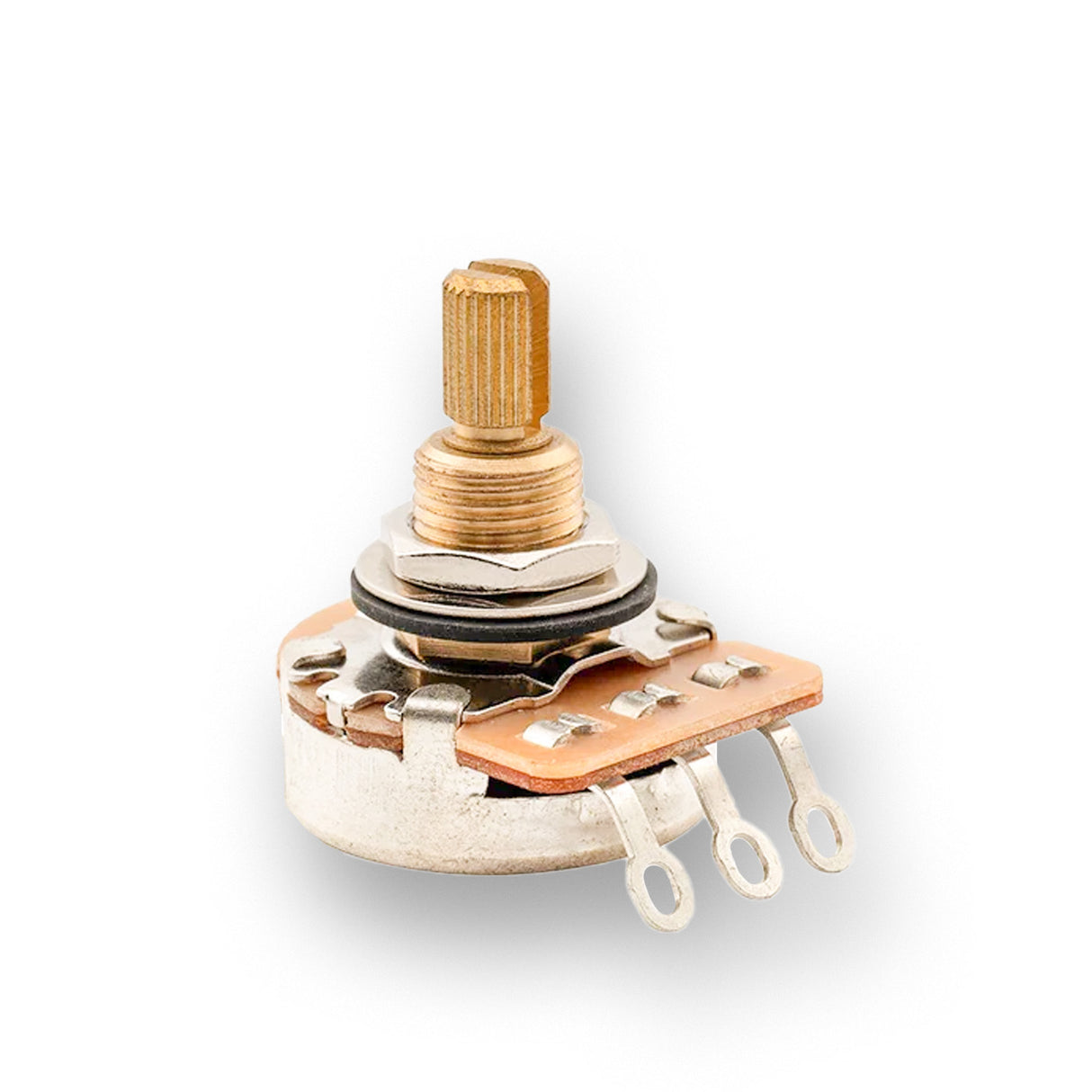Musiclily Pro HD Audio (Log) Brass Imperial Medium Split Shaft 1M Pot