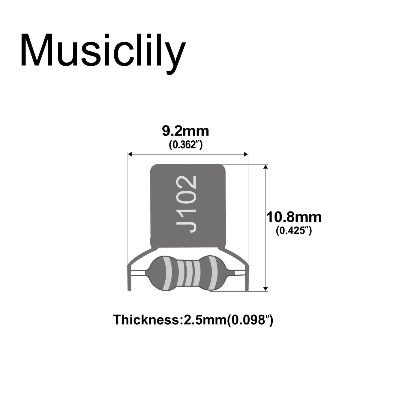 Musiclily Pro Treble Bleed Mod with NISSEI Polypropylene Capacitor
