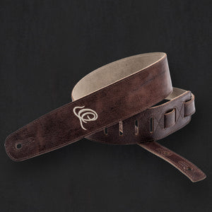 ORTEGA Suede-Leather Guitar-Strap - Peat