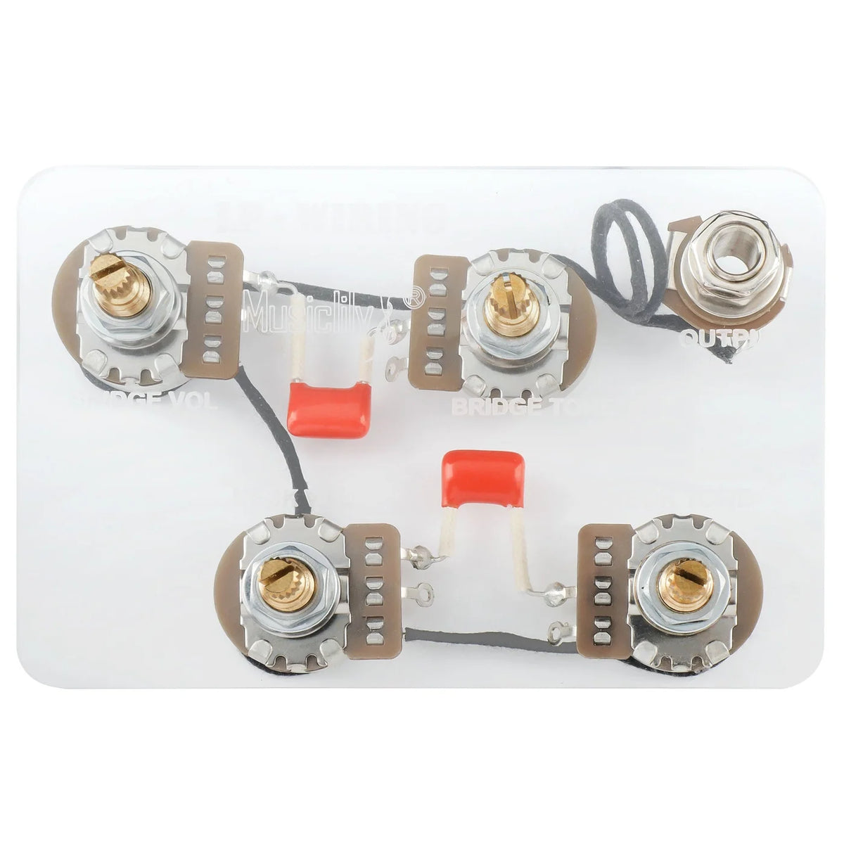 Musiclily Pro LP STD Modern 60s Pre-wired Harness Kit for LP Style Electric Guitar