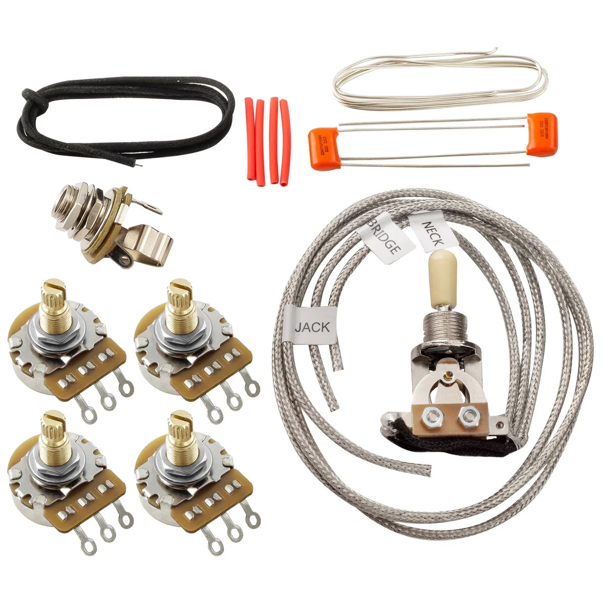 Musiclily Pro LP STD Vintage 50s Pre-wired Harness Kit Upgrade for LP Style Electric Guitar
