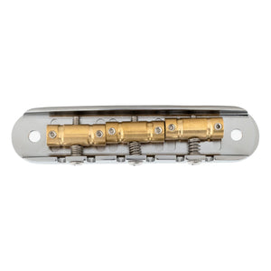Musiclily Ultra BJ004 52.5mm Offset Bridge with Solid Brass Saddles for Jazzmaster Jaguar Style Guitars