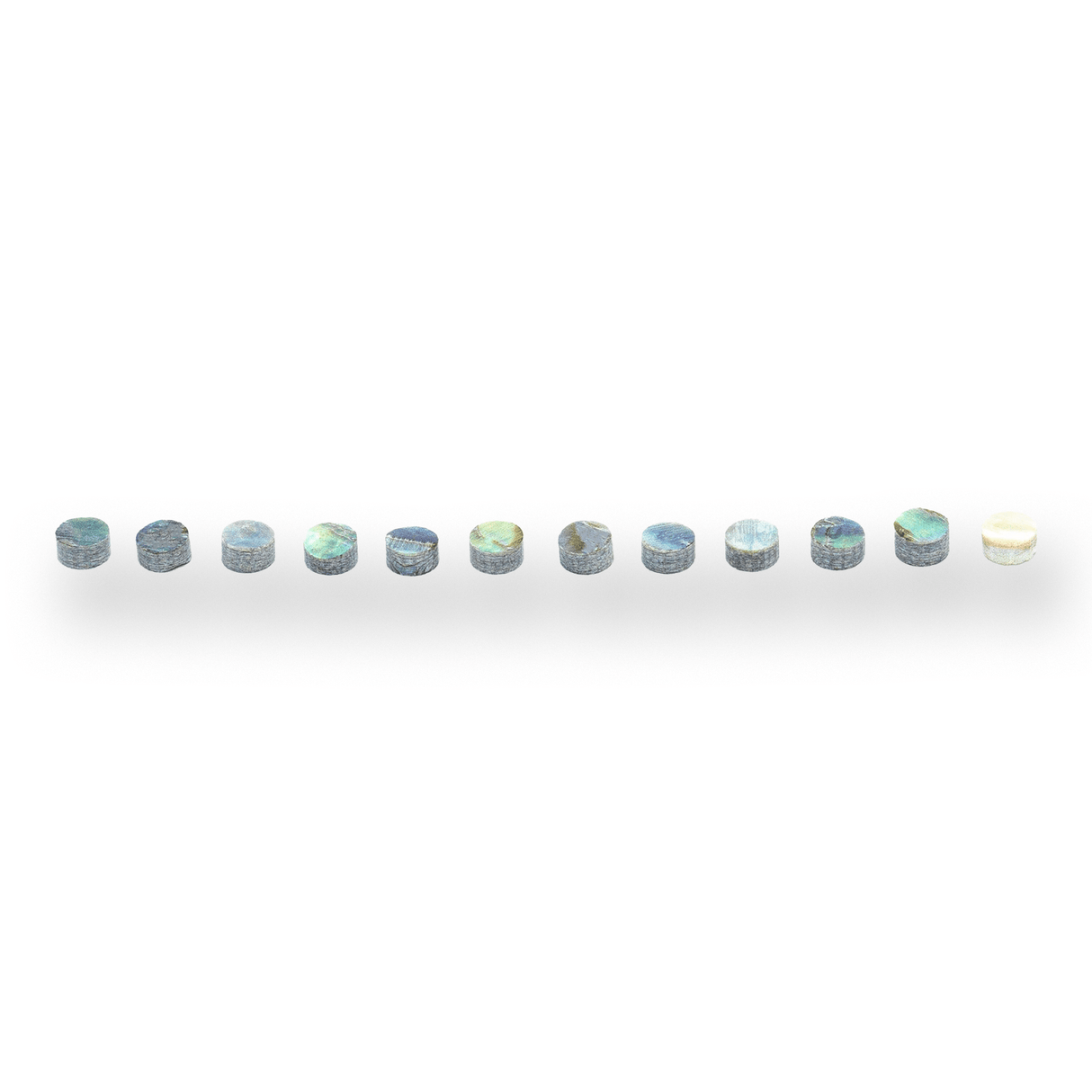 Abalone Dot Fretboard Inlays x12 (Various Sizes) - Parts - WM Guitars