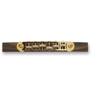 Archtop Roller Tune - O - Matic Ebony Base Stainless Steel Bridge (Various Finishes) - Parts - WM Guitars