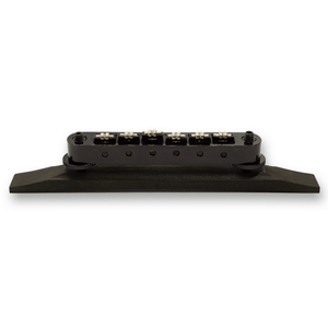 Archtop Roller Tune - O - Matic Ebony Base Stainless Steel Bridge (Various Finishes) - Parts - WM Guitars