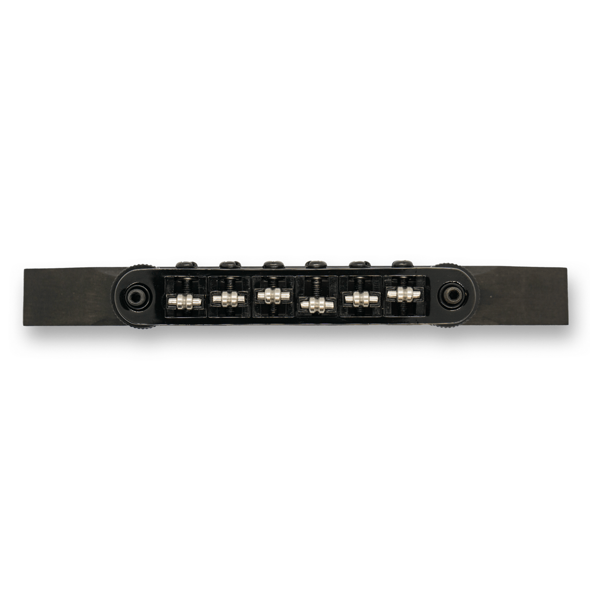 Archtop Roller Tune - O - Matic Ebony Base Stainless Steel Bridge (Various Finishes) - Parts - WM Guitars