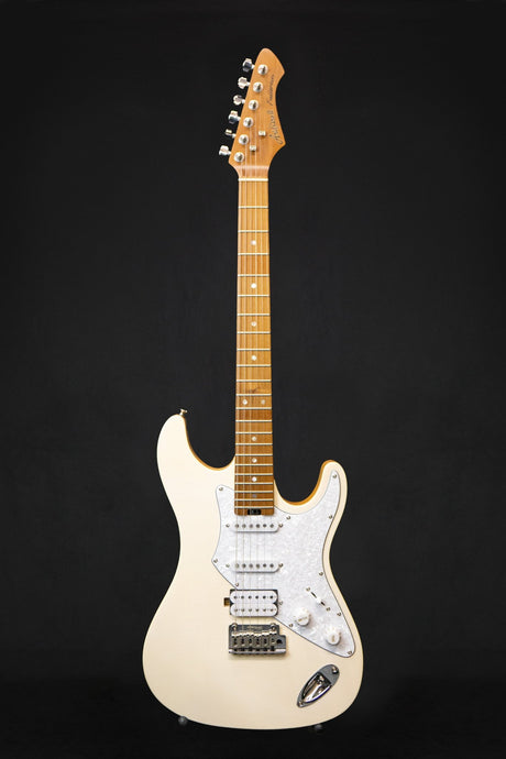 Aria Pro II 714 MkII Nashville Marble White Electric Guitar - Electric Guitars - Aria