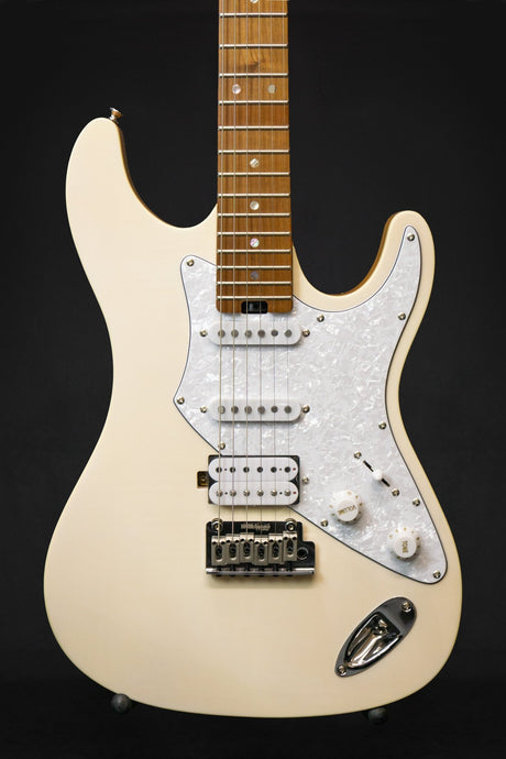Aria Pro II 714 MkII Nashville Marble White Electric Guitar - Electric Guitars - Aria