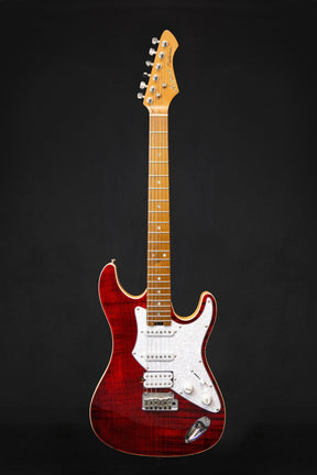 Aria Pro II 714 MkII Nashville Ruby Red Electric Guitar - Electric Guitars - Aria