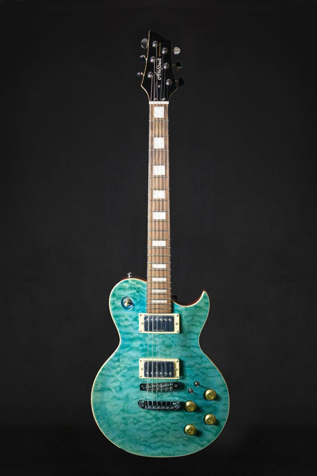 Aria Pro II PE 480 SEBL Emerald Blue - Electric Guitars - Aria