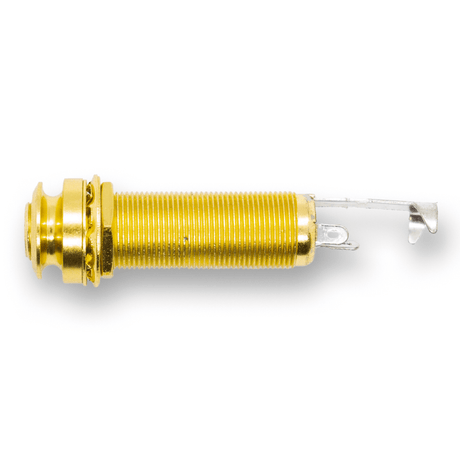 Barrel Jack Socket for Acoustic Guitar Endpin with Strap Nut (Various Finishes) - Parts - WM Guitars