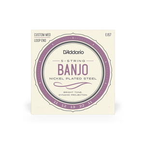 D'Addario Banjo 5 String Nickel Plated Steel Custom Medium - Banjo Strings - D'Addario