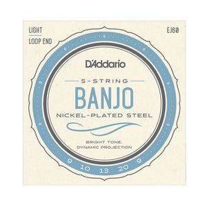 D'Addario Nickel Plated Steel Banjo Strings - Strings - D'Addario
