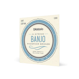 D'Addario Phosphor Bronze Banjo Strings - Loop End - Banjo Strings - D'Addario