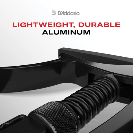 D'Addario Tri Action Capo (Black) - Capos - D'Addario