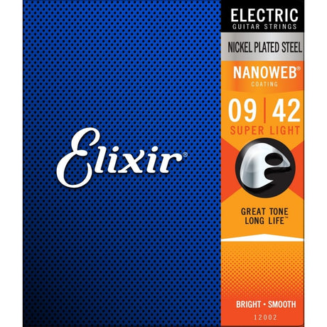 Elixir Nickel Plated Steel Electric Strings - Nanoweb - Strings - Elixir