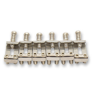 Folded Stainless Steel Saddles (Various Finishes & String Spacings) - Parts - WM Guitars