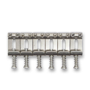 Folded Titanium Saddles (Various String Spacings) - Parts - WM Guitars